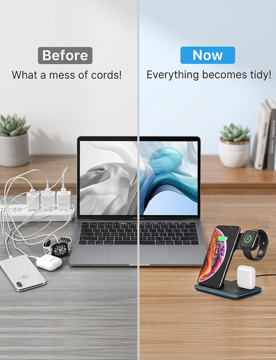 3-in-1 Wireless Charging Station