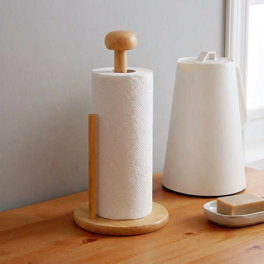 Bamboo Paper Roll Stand